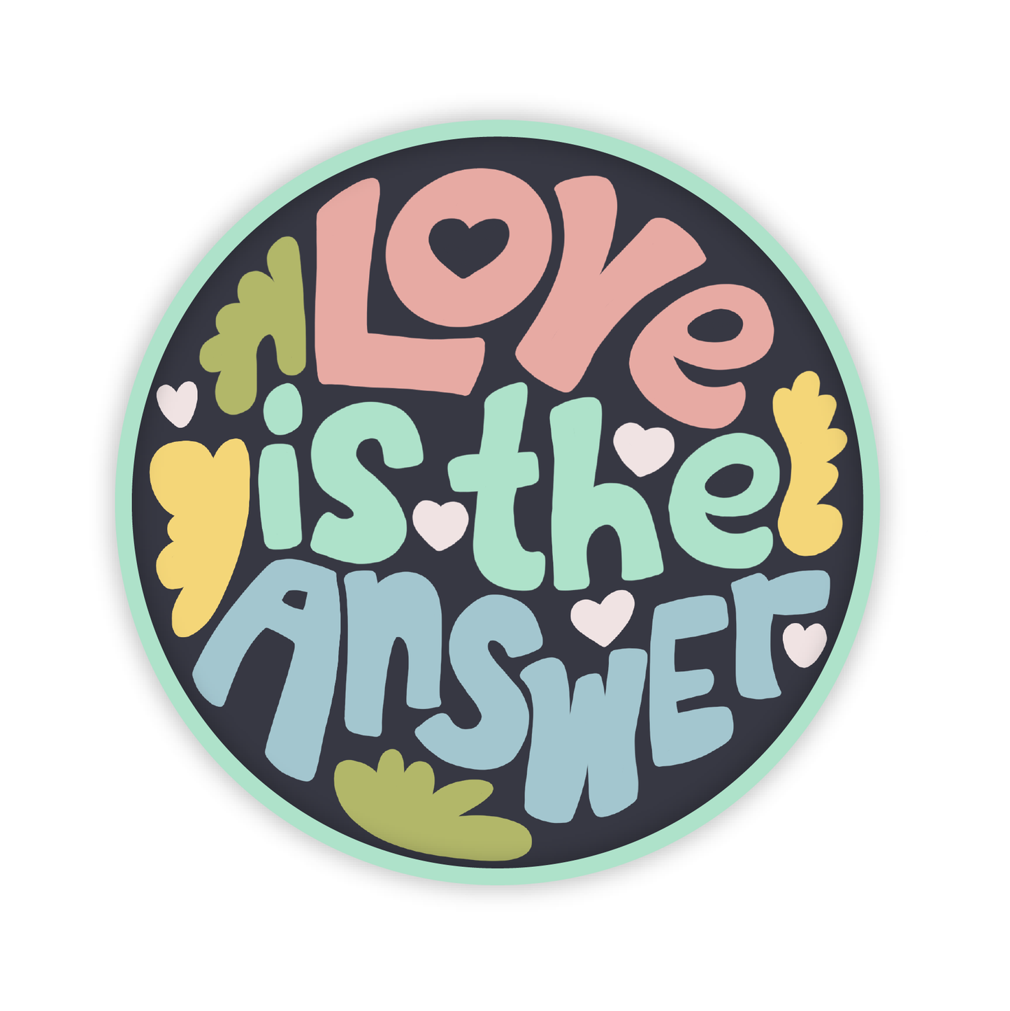 Love is the Answer Vinyl Sticker