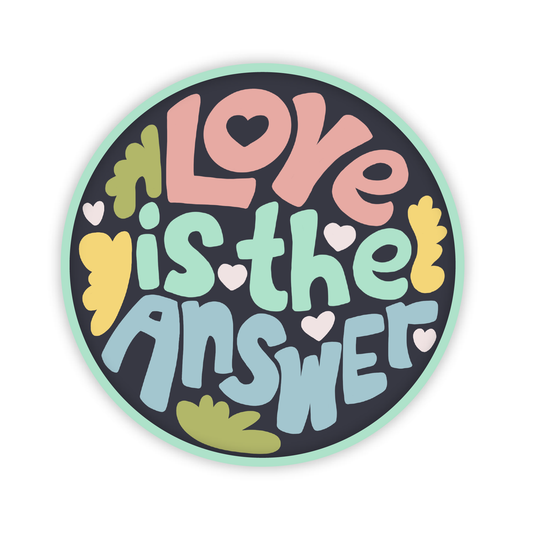 Love is the Answer Vinyl Sticker