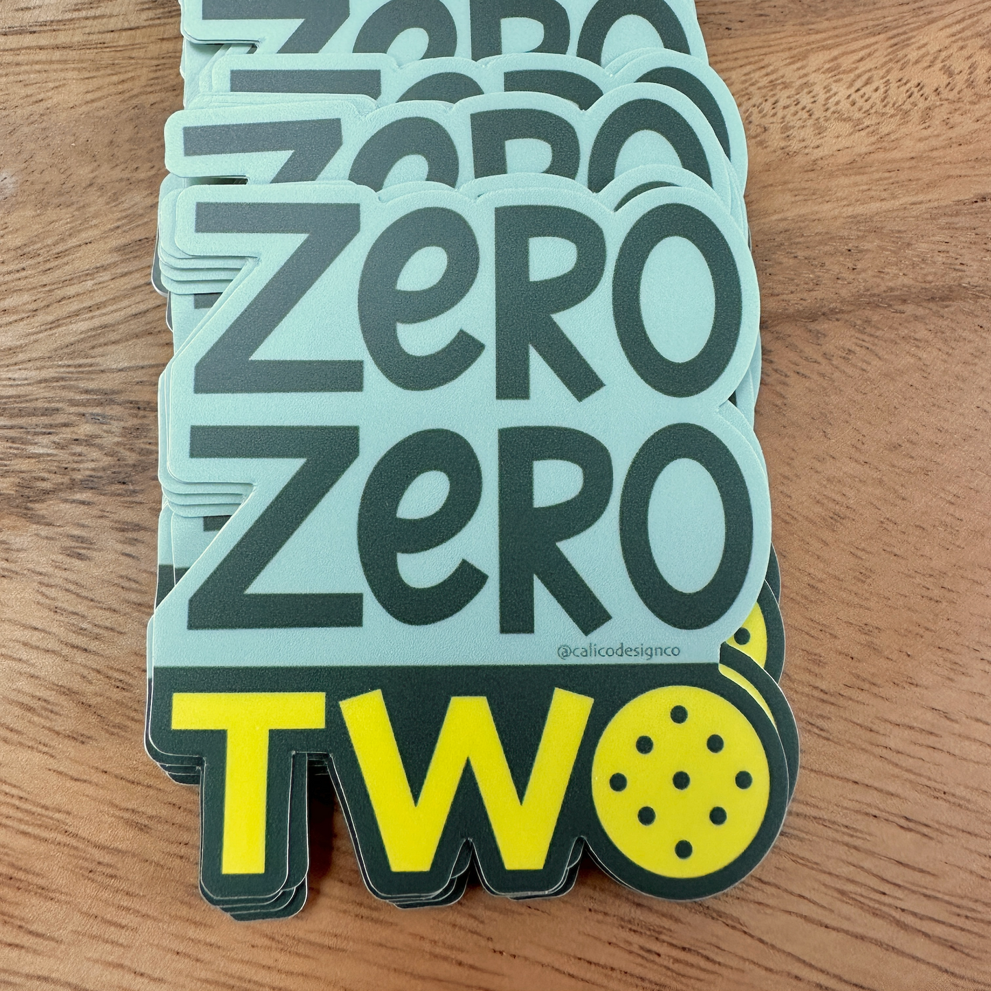 Pickleball Zero Zero Two Vinyl Sticker