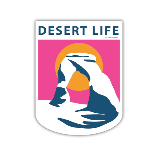 Desert Life Arch Vinyl Sticker