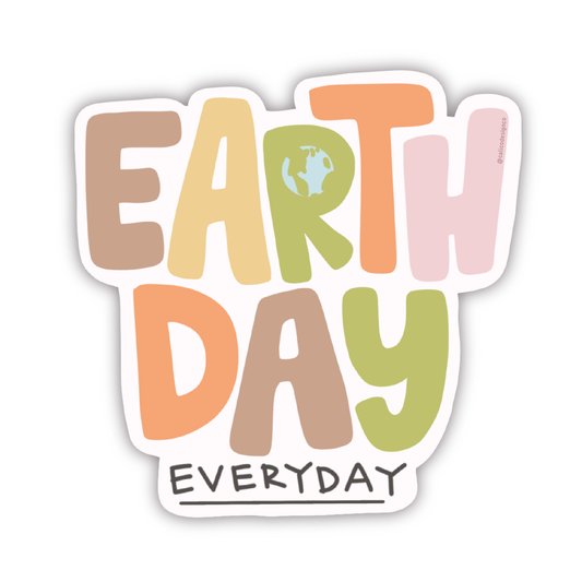 Earth Day Planet Earth Vinyl Sticker