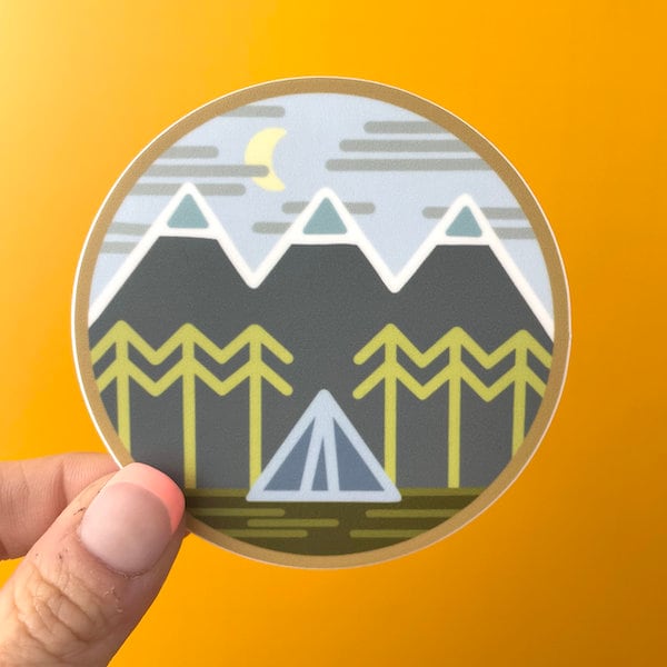 Nature and Outdoors 4 Pack Vinyl Stickers