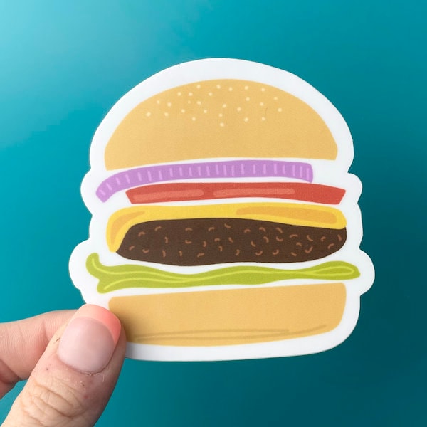 Cheeseburger / Hamburger Vinyl Sticker