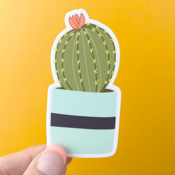 Cute Succulent Vinyl Sticker