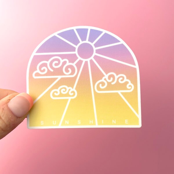 Sunset Sky Vinyl Sticker