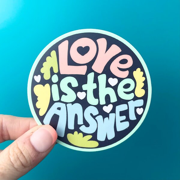 Love is the Answer Vinyl Sticker