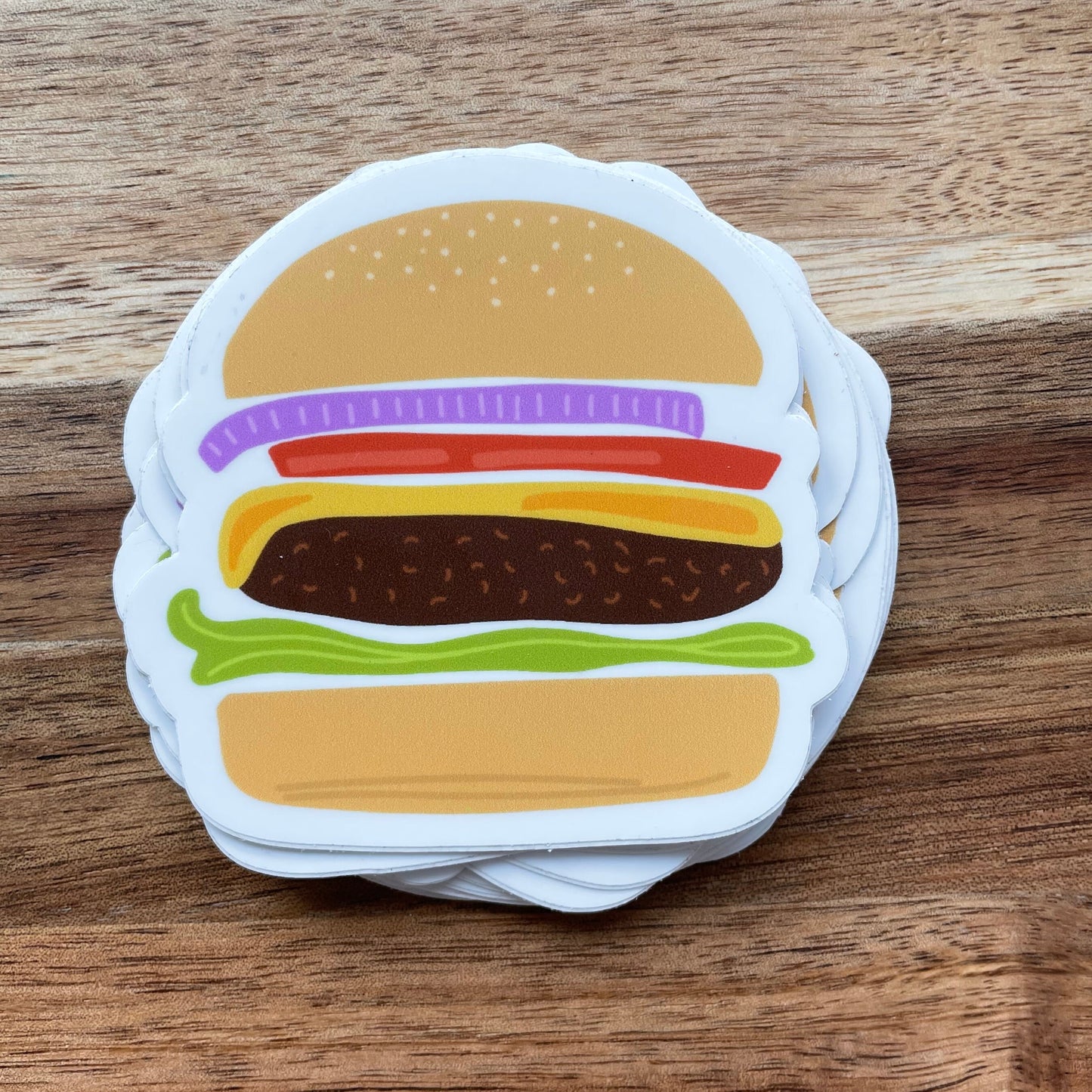 Cheeseburger / Hamburger Vinyl Sticker