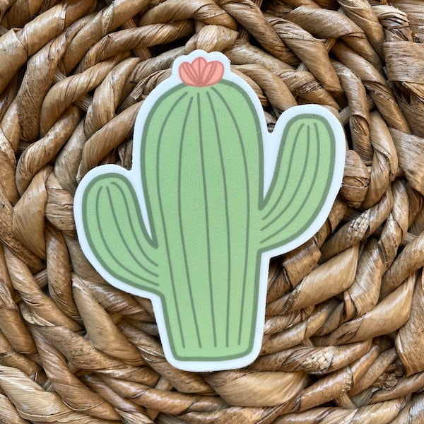 Cute Cactus Vinyl Sticker