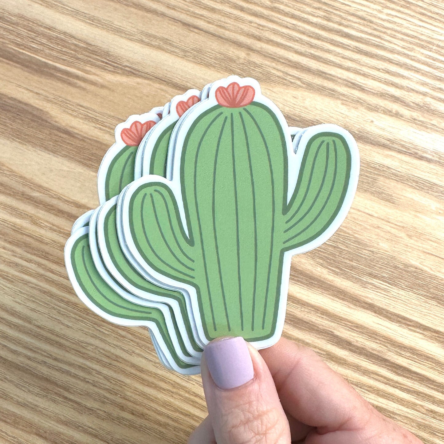 Cute Cactus Vinyl Sticker