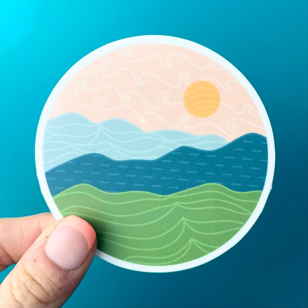 Nature and Outdoors 4 Pack Vinyl Stickers