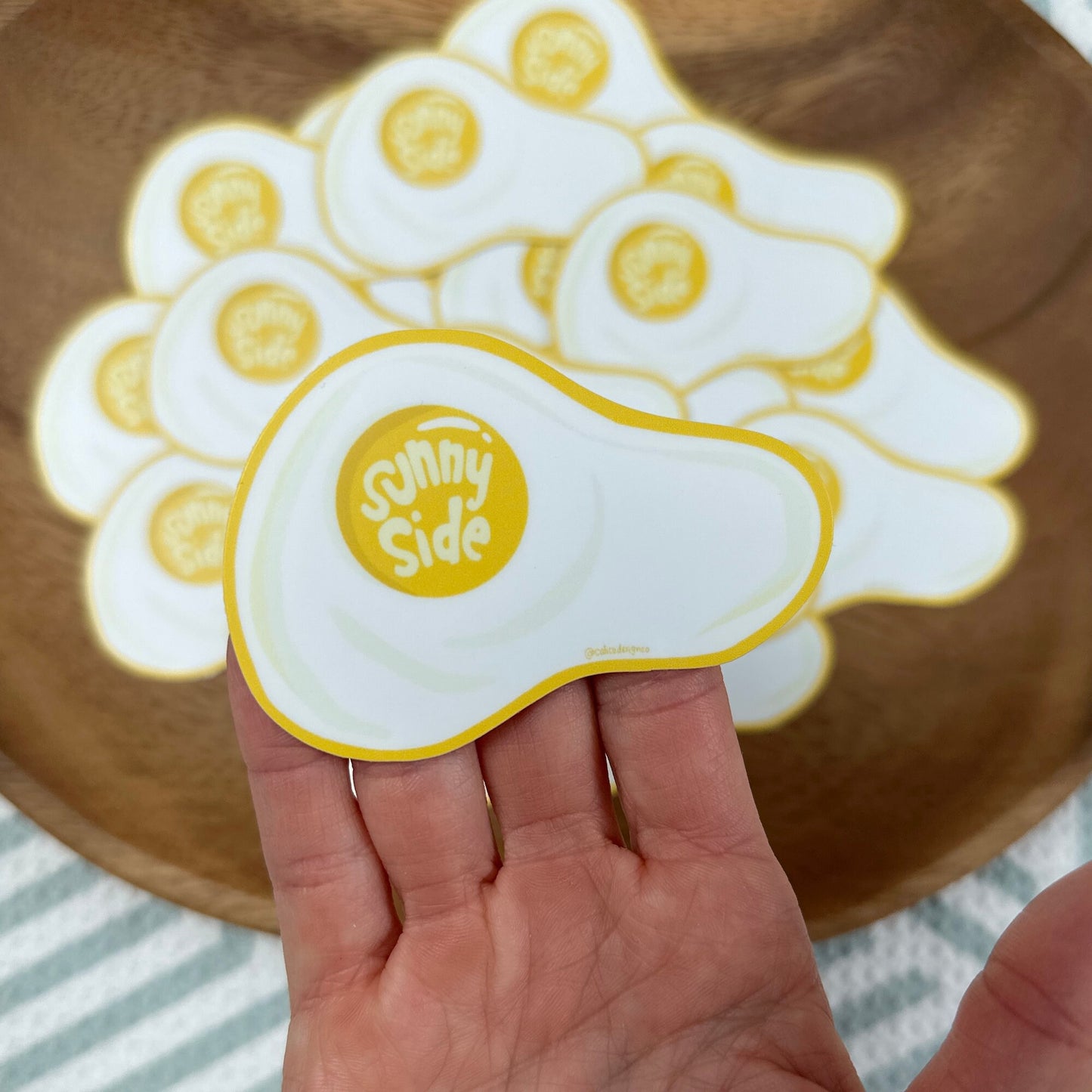 Fried Egg Sunny Side Vinyl Sticker