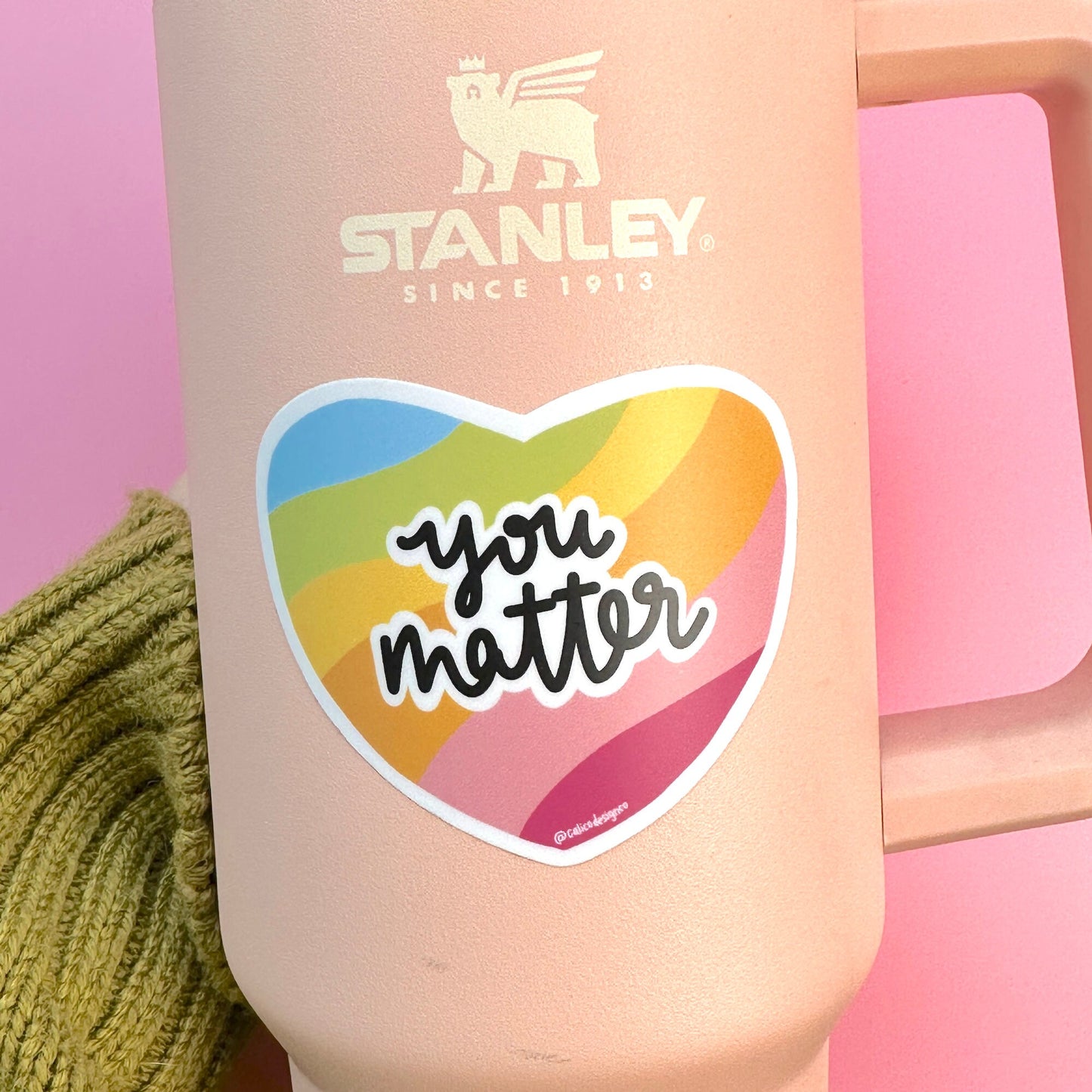 You Matter Heart Vinyl Sticker