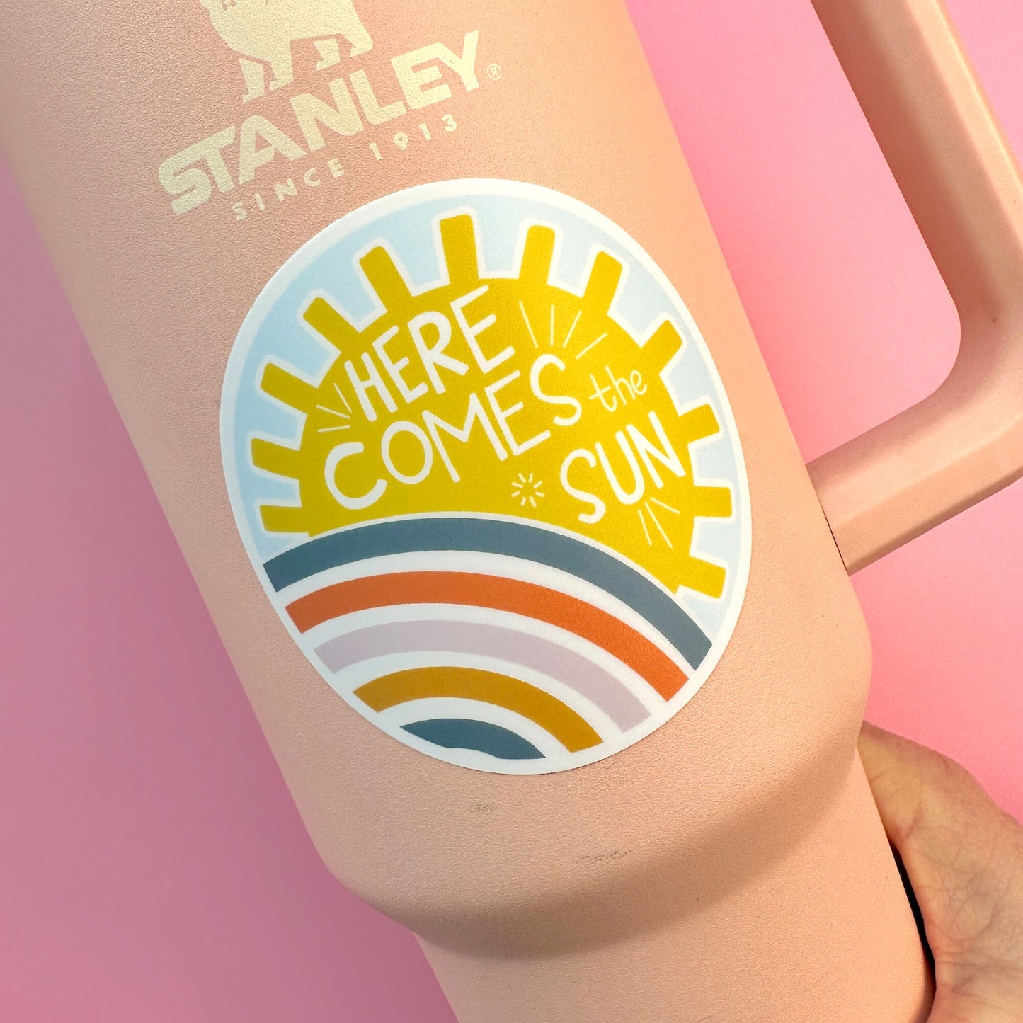 Here Comes the Sun Vinyl Sticker