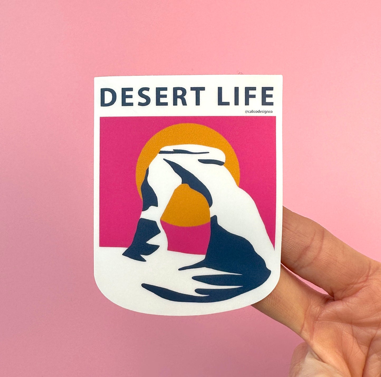 Desert Life Arch Vinyl Sticker