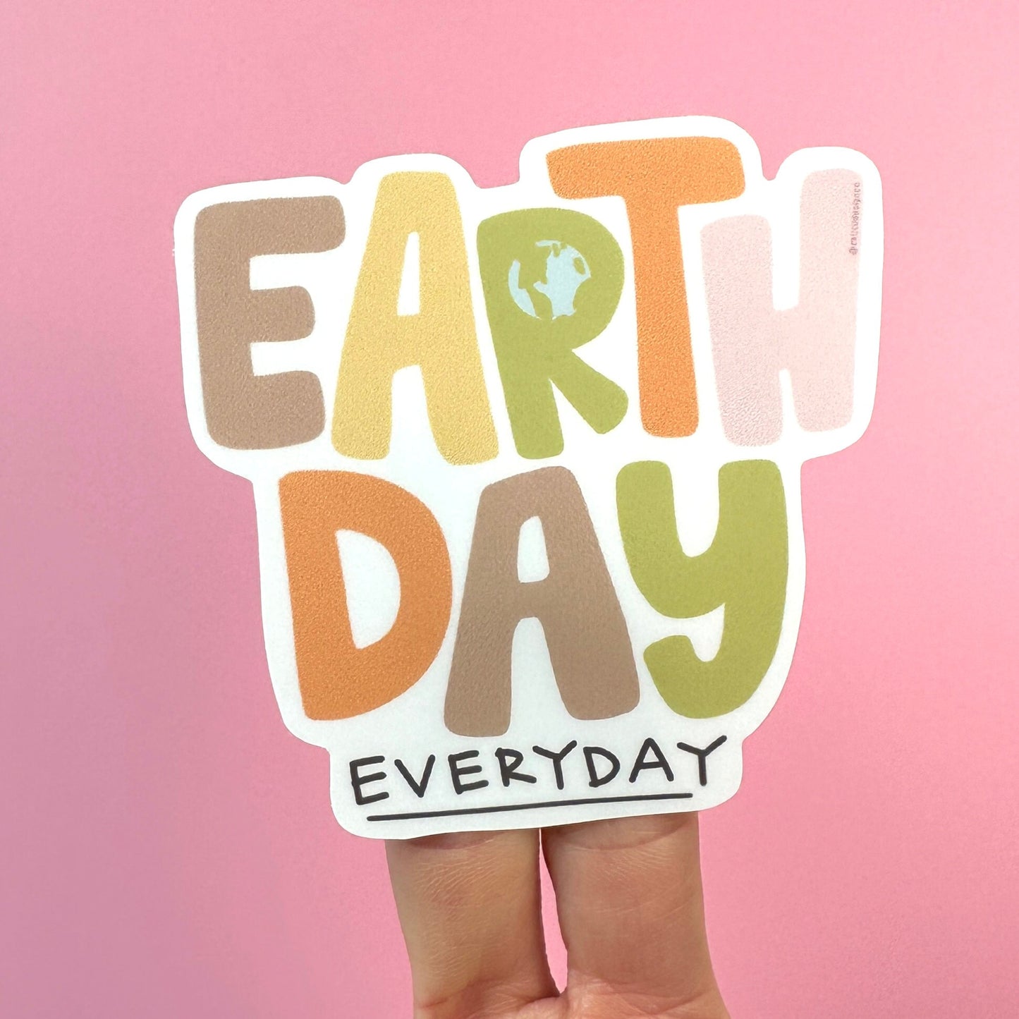 Earth Day Planet Earth Vinyl Sticker