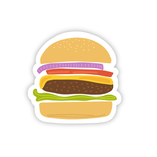 Cheeseburger / Hamburger Vinyl Sticker