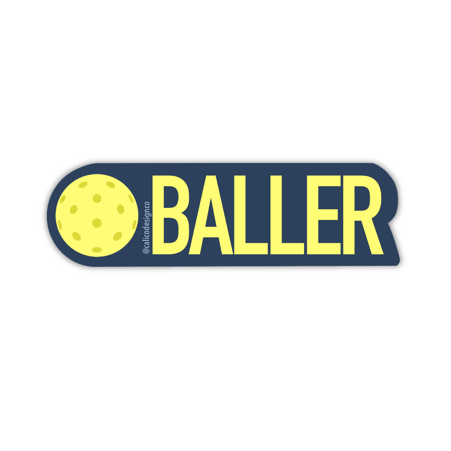 Pickleball Baller Vinyl Sticker