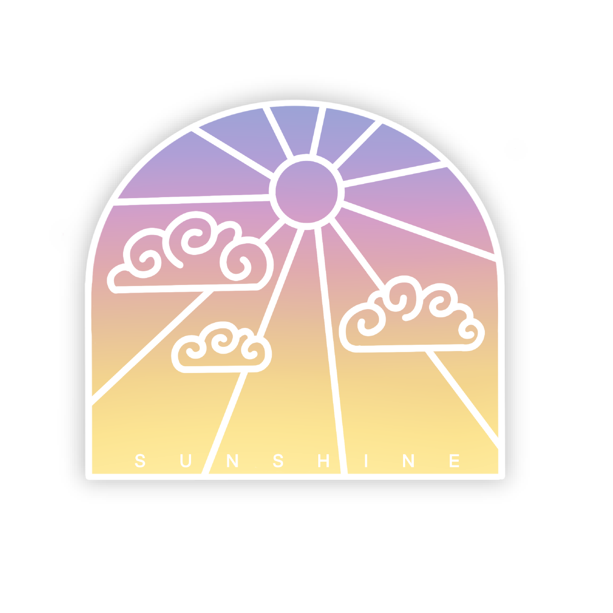 Sunset Sky Vinyl Sticker