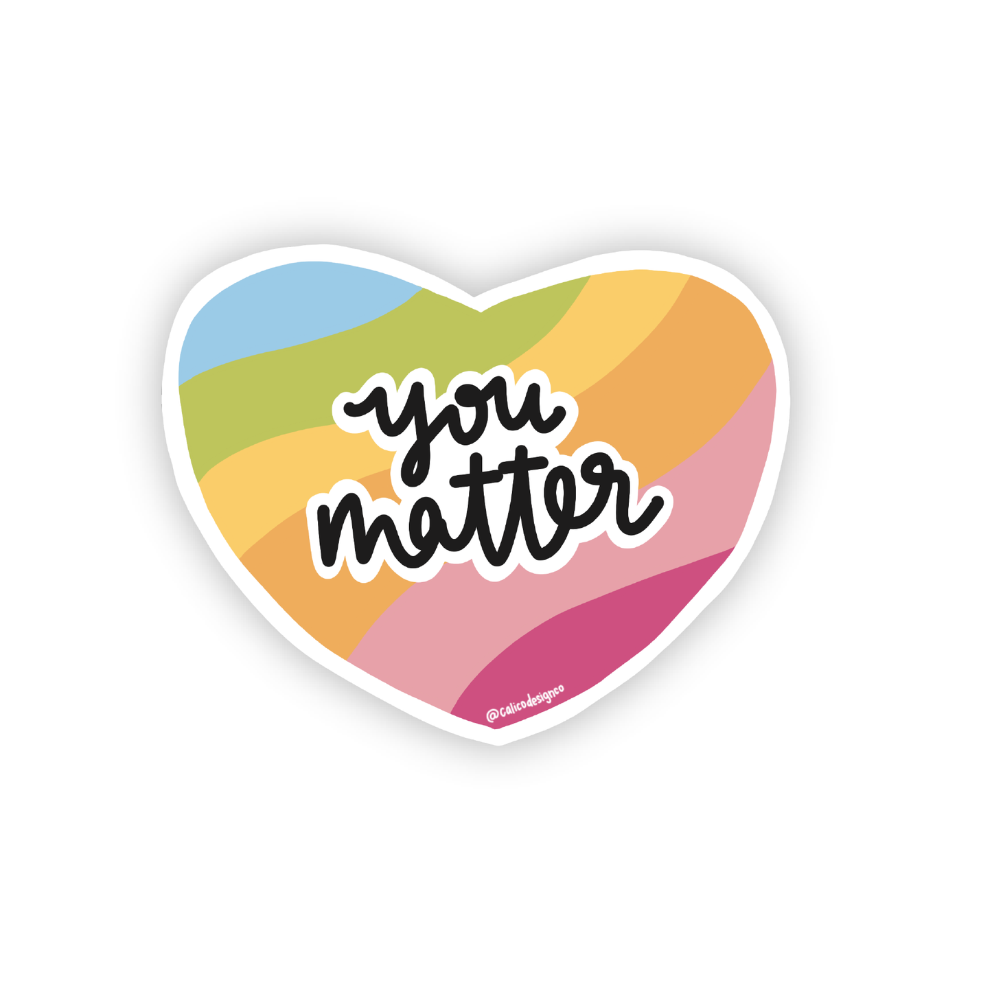 You Matter Heart Vinyl Sticker